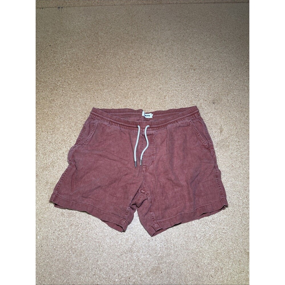 Taylor Stitch Men's Shorts Size L Red The Apres Hemp Style Short 6 Inch